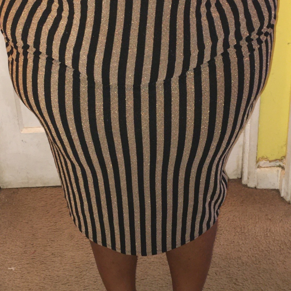Gold & Black Skirt